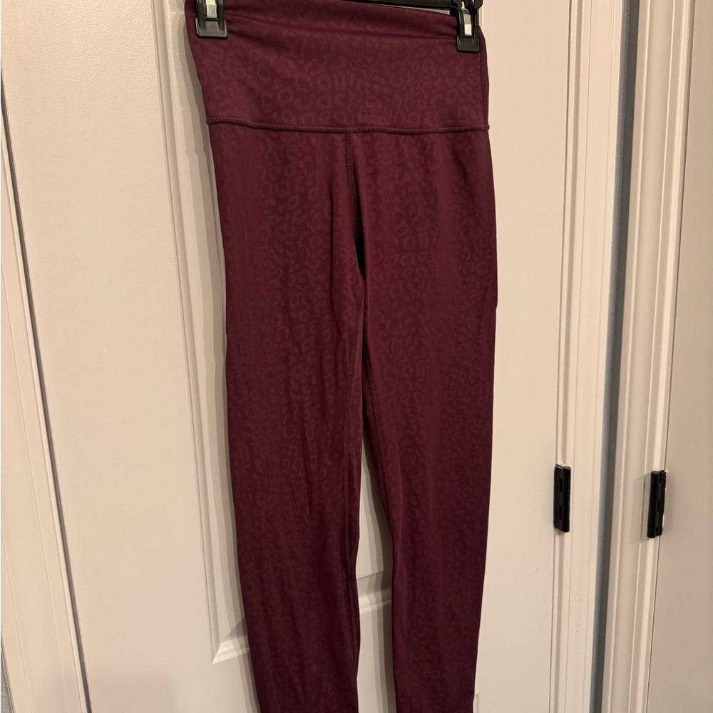 Born Primitive Burgundy Leopard Patterned Leggings